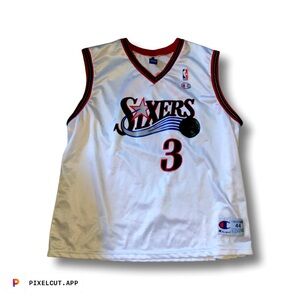 Vintage Allen Iverson Champion jersey.